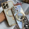 قاب گوشی آیفون 16 پرومکس IPhone 16 ProMax ژله ای دور کروم مگ سیف دار (کد1044) - تصویر 3