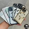 قاب گوشی آیفون 16 پرومکس IPhone 16 ProMax ژله ای دور کروم مگ سیف دار (کد1044) - تصویر 4