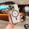 قاب گوشی آیفون 16 پرومکس IPhone 16 ProMax ژله ای دور کروم مگ سیف دار (کد1044) - تصویر 8