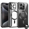 قاب گوشی آیفون 16 پرومکس IPhone 16 ProMax ژله ای دور کروم مگ سیف دار (کد1044) - تصویر 6