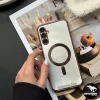 قاب اورجینال گوشی سامسونگ Samsung A36 5G ژله ای دور کروم مگ سیف دار (کد1042) - تصویر 2