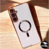 قاب اورجینال گوشی سامسونگ Samsung A36 5G ژله ای دور کروم مگ سیف دار (کد1042) - تصویر 5